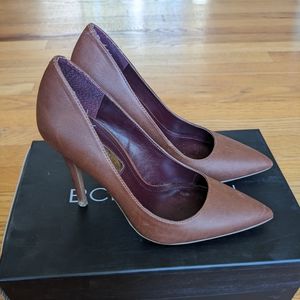 BCBGeneration Brown Leather Heels